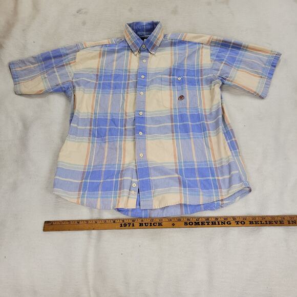 Wrangler Twenty X Shirt Mens Sz Large Long Sleeve Plaid Button Down Grunge Y2k - Picture 9 of 15